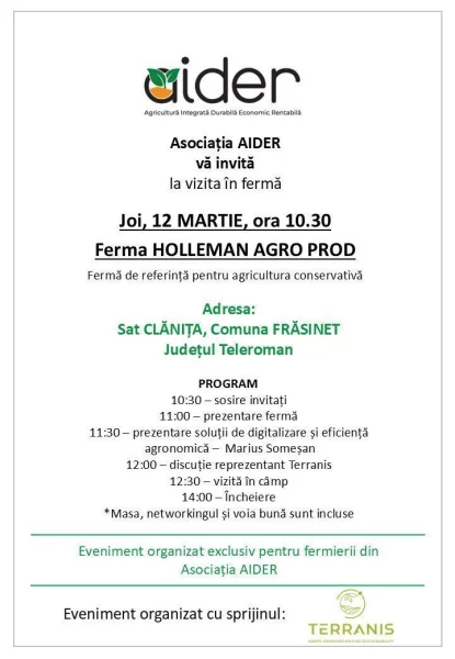 Împreună pentru o agricultură mai inteligentă: participarea SmartAgriChain la evenimentul AIDER